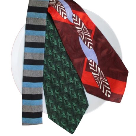Assorted Lot of 3 Vintage 1950-60's Men's Neckties