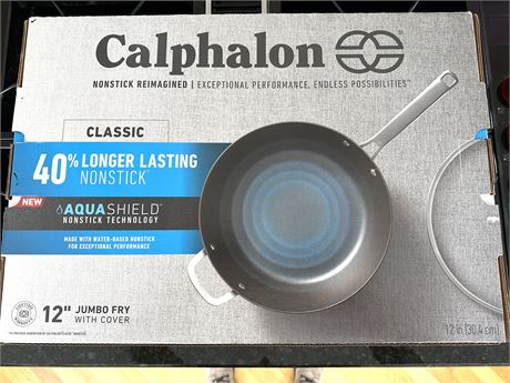 New Calphalon 12" Fry Pan with Lid