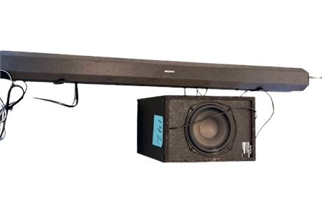 Sony Sound Bar & Subwoofer System Model SS-WCT60