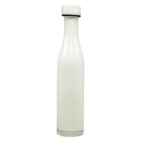 Modern White Art Glass Bottle Vase