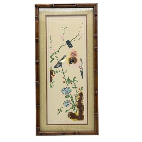 Vintage Framed Art of Cut Out Birds