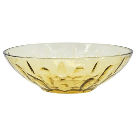 Vintage Hazel Atlas "Lyric" Amber Glass Serving Bowl