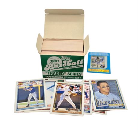 Topps 1991 Baseball Cards, "Traded" Series