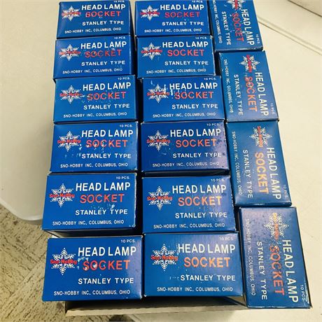 160 NOS Headlamp Sockets