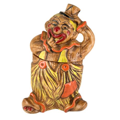 California Originals Ceramic Mold Hobo Clown Cookie Jar