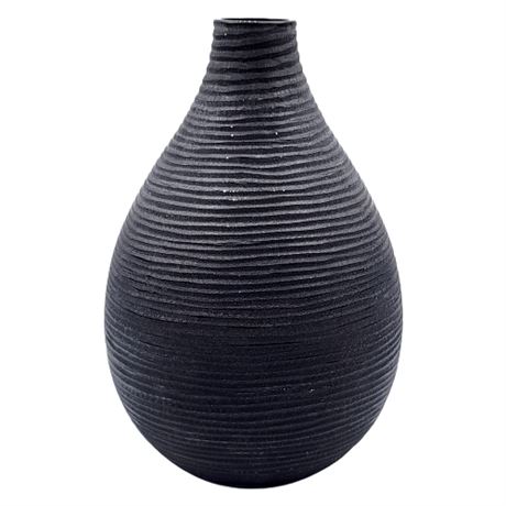 Rosenthal Studio Line Black Art Glass Vase