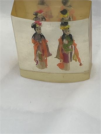 Lucite resin sculpture figures