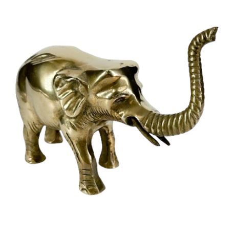 Vintage Brass Elephant Figurine