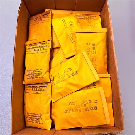 Thousands of NOS Harley Davidson Roller Bearings