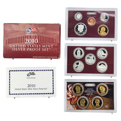 2010-S US Mint Silver Proof Set w/ COA