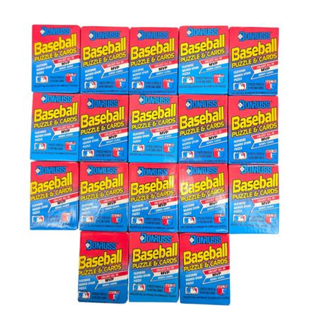 Lot of 18 VTG 1989 Unopened Donruss Wax Packs