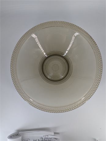 Clear Glass Bowl w/ Dots 11.5" x 3" T