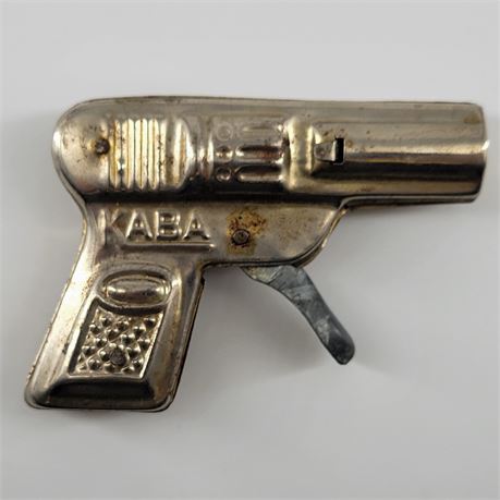 Vintage Dime Store Metal Water Pistol Squirt Gun 1950's KABA