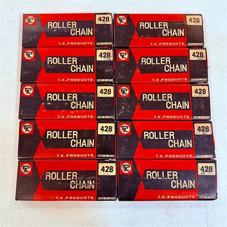 10 NOS TK 428 Motorcycle Chains