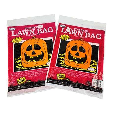 Vintage Halloween Pumpkin Lawn Bags