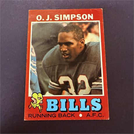 1971 Topps OJ Simpson