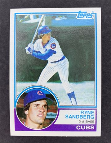 1983 TOPPS #83 Ryne Sandberg Cubs Baseball Card