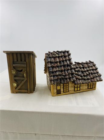 Miniature Outhouse + Micro Scale House