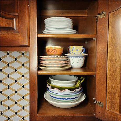 Cupboard Buyout: Italian Ceramic Dishes, Etc.