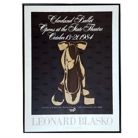 Leonard Blasko 1984 Cleveland Ballet Poster