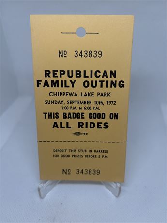 Chippewa Lake Republican Family Outing Ticket