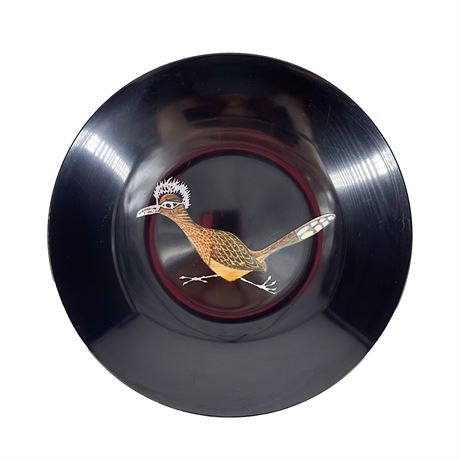 Vintage Courou of Monterey(California) Roadrunner Decorative Bowl