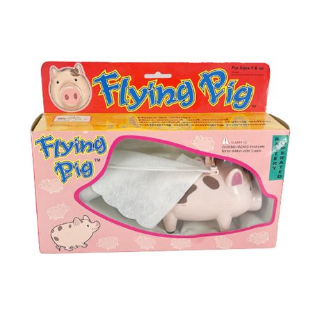 Vintage Flying Pig Toy