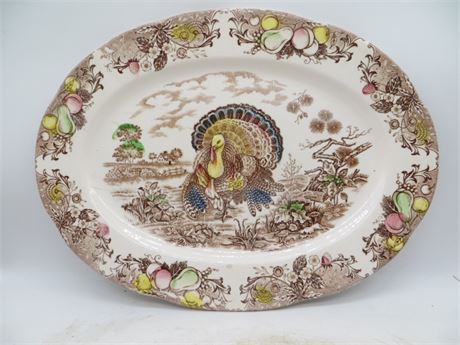 Vintage Turkey Platter Made in Japan #7