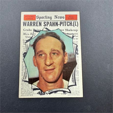 1961 Topps Warren Spahn #589
