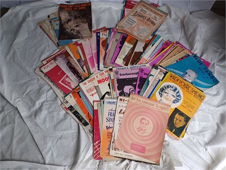 lot of different types sheet music Big variety sold as is