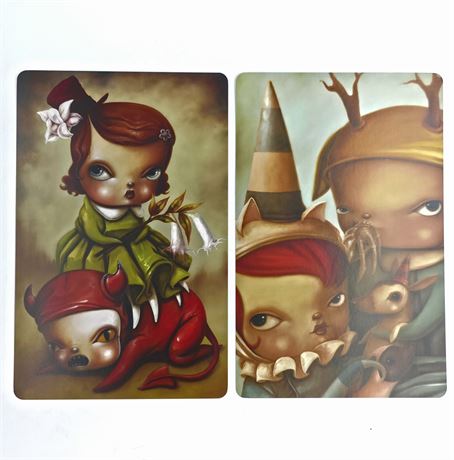 Kathie Olivas & Brandt Peters lot of two 8.5 x 5.5 prints