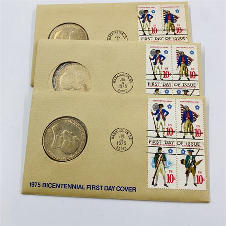 3 - 1975 First Day Covers