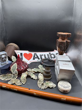Bamboo Flute, Sign, Origami Real Money & More