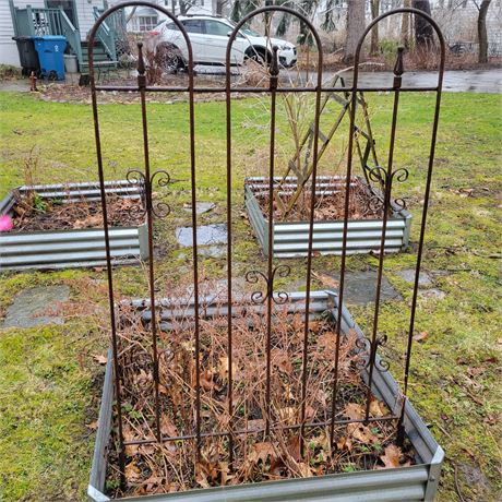 Iron Flower Stand / Fence