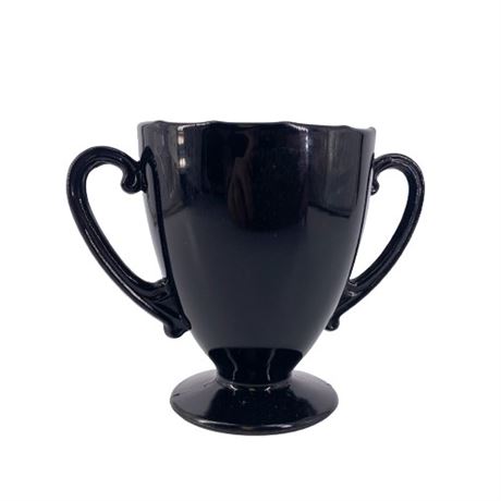 Black Amethyst Art Deco-Style Sugar Bowl