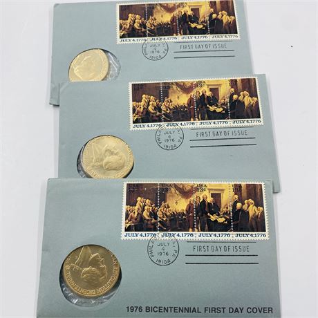 3 - 1976 First Day Covers