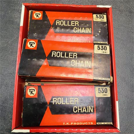 7 NOS TK 530 Roller Chains