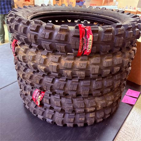 5 NOS Avon Gripster Tires 4.00-18