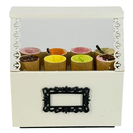 Miniature 1:12 Dollhouse Scale Ice Cream Shop Counter