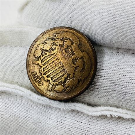 1867 US 2 Cent Piece
