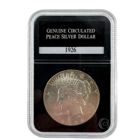 Circulated 1926 P Peace Silver Dollar
