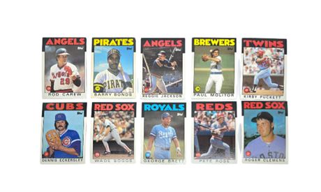 Mixed Lot of Baseball Cards - Cal Ripken Jr. & Trammell