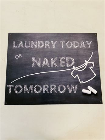 12.5x16” Laundry Metal Sign