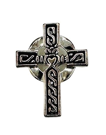 Silver Tone Cross Pin or Pendant