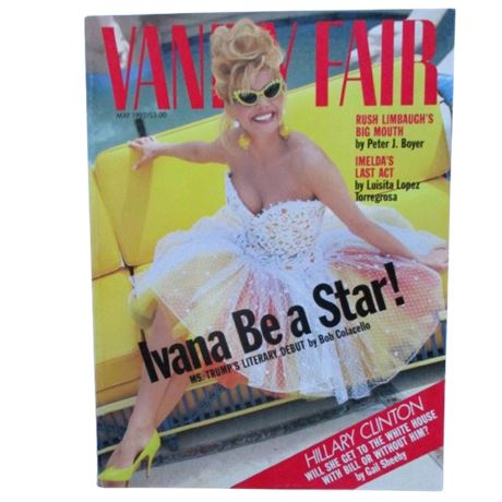 VTG Vanity Fair Magazine IVANA TRUMP Cover ~ May 1992