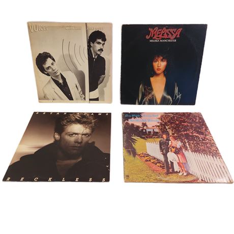 Vintage Vinyl Classic Rock Record Lot, 12"