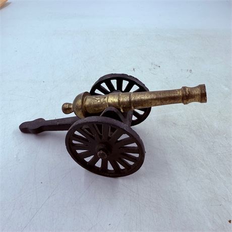 Vintage 7” Brass Cannon