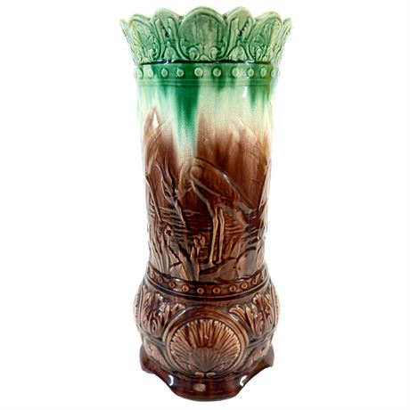 Antique Roseville Drip-Glaze Umbrella Stand