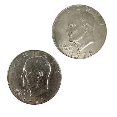 Pair of 1978 Eisenhower Dollars