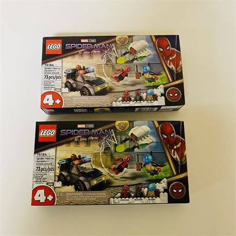 2 Sealed Lego 76184 Spiderman Va Mysterio